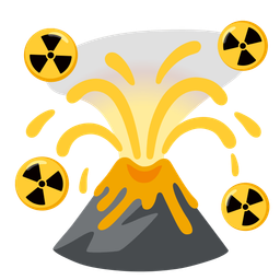 radioactive and volcano
