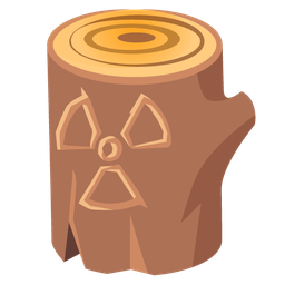 radioactive and wood
