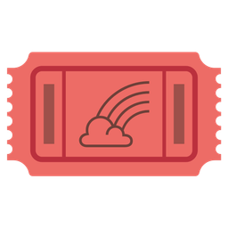 rainbow and admission tickets