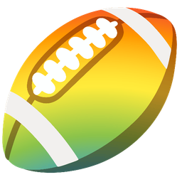 rainbow and american football