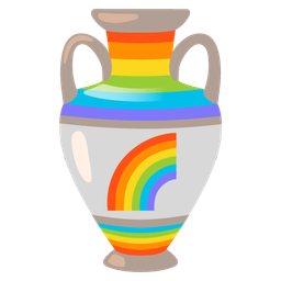 rainbow and amphora