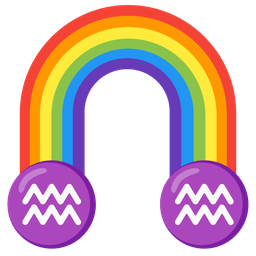 rainbow and Aquarius