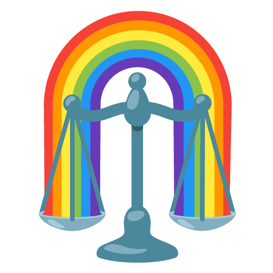 Rainbow and Balance scale