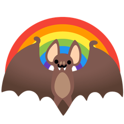 rainbow and bat