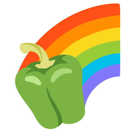 Rainbow and Bell pepper