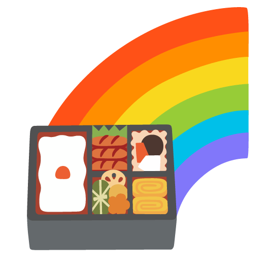 Rainbow and Bento box