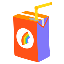 rainbow and beverage box