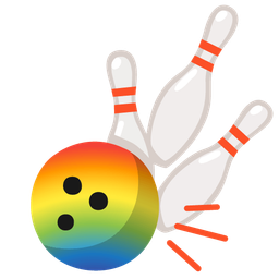 rainbow and bowling