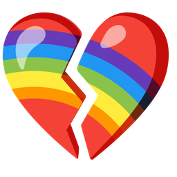 rainbow and broken heart