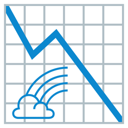 rainbow and chart decreasing