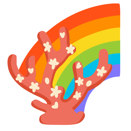 Rainbow and Coral