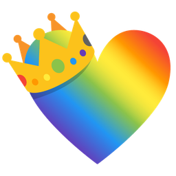 rainbow and crown