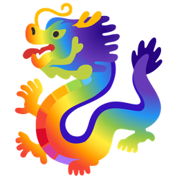 rainbow and dragon
