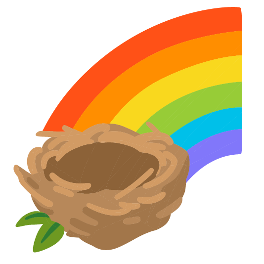 Rainbow and Empty nest