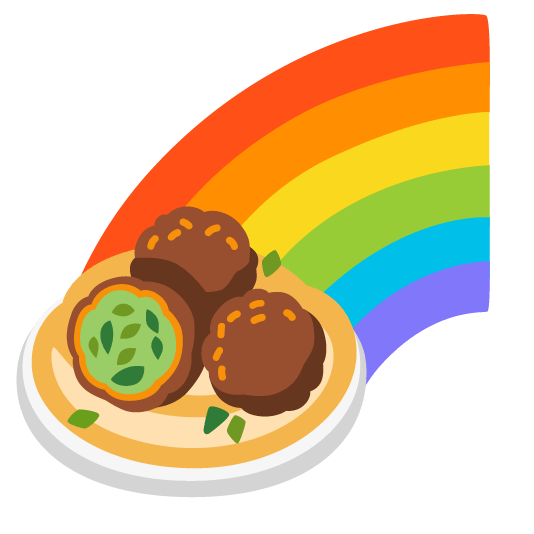 Rainbow and Falafel