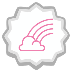 rainbow and fish cake with swirl