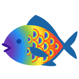 rainbow and fish