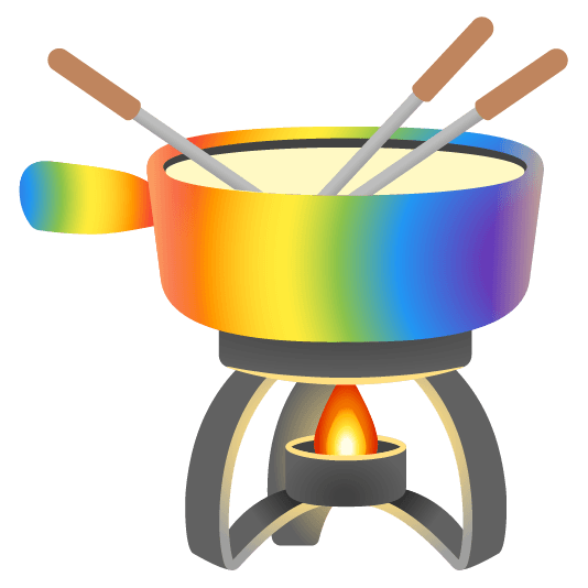 Rainbow and Fondue