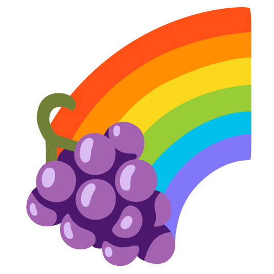 Rainbow and Grapes