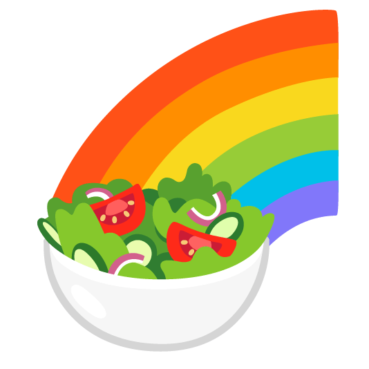 Rainbow and Green salad