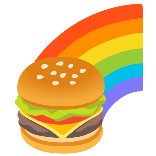 Rainbow and Hamburger
