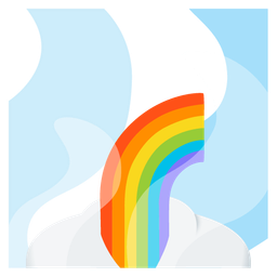 rainbow and hot springs