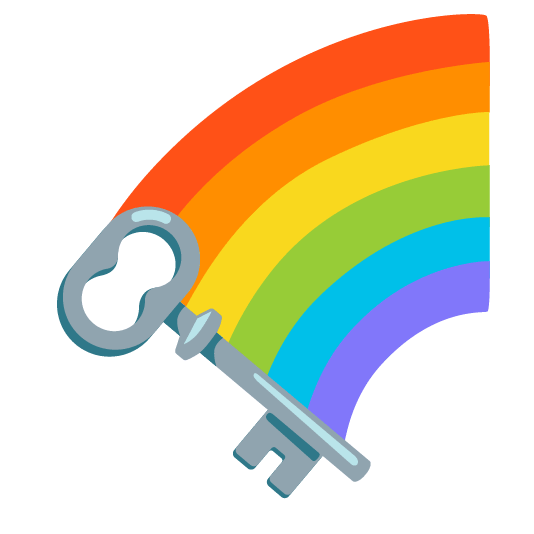 Rainbow and Old key