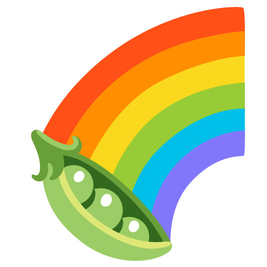Rainbow and Pea pod