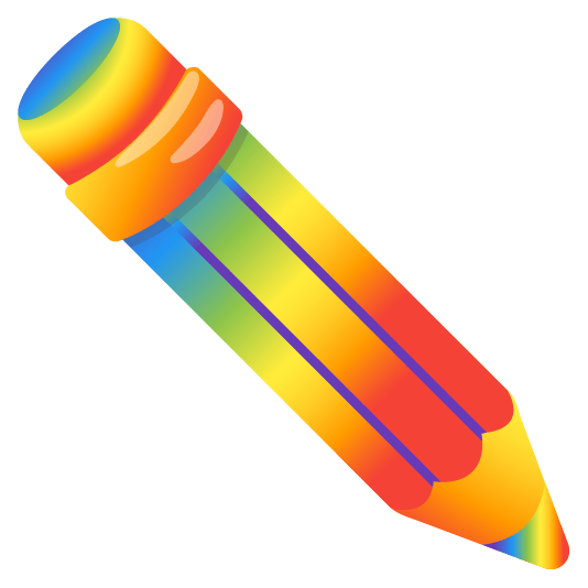 Rainbow and Pencil