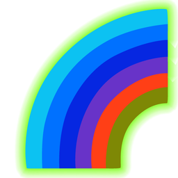 rainbow and radioactive