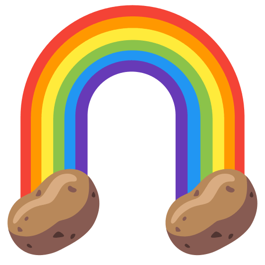 Rainbow and Roasted sweet potato