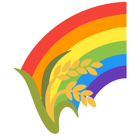 Rainbow and Sheaf of rice