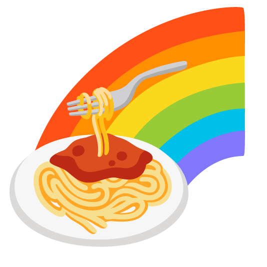 Rainbow and Spaghetti