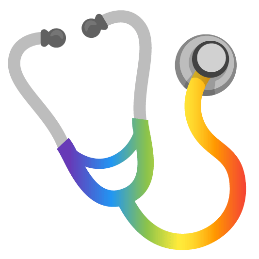 Rainbow and Stethoscope