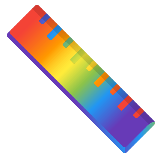 Rainbow and Straight ruler