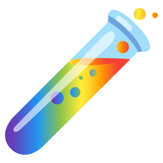 Rainbow and Test tube