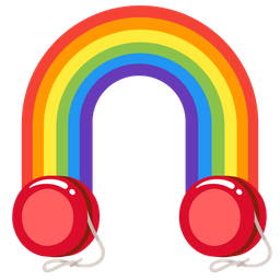 rainbow and yo-yo