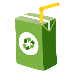 recycling symbol and beverage box