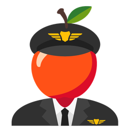 red apple and airplane