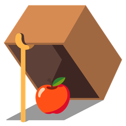 red apple and mouse trap