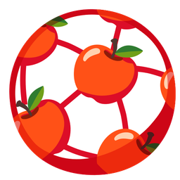 red apple and soccer ball