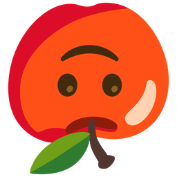 Red apple and Upside-down face