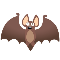 red exclamation mark and bat