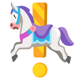 red exclamation mark and carousel horse