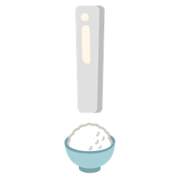 red exclamation mark and cooked rice