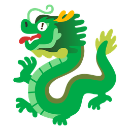 red exclamation mark and dragon