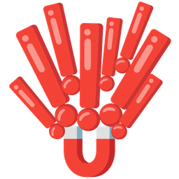 red exclamation mark and magnet