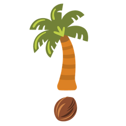 red exclamation mark and palm tree