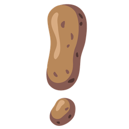 red exclamation mark and potato