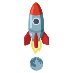 red exclamation mark and rocket